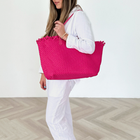 The Fringe Bag - Fuchsia