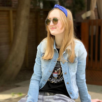 Lapis Blue Silk Headband