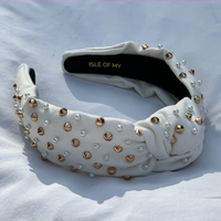 Gold Stud & Pearl Headband - *only 1 LEFT