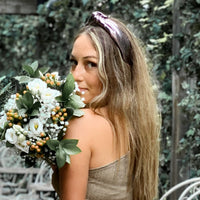 Metallic Vegan Leather Headband