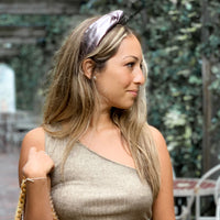 Metallic Vegan Leather Headband