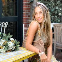Metallic Vegan Leather Headband