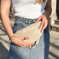 The Crescent Bag -  Cream     *Gold Hardware