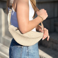 The Crescent Bag -  Cream     *Gold Hardware