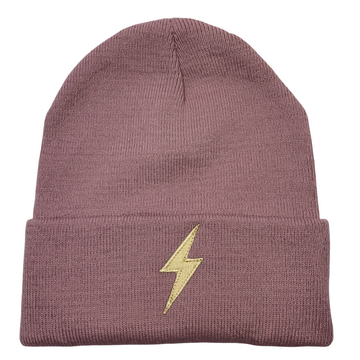 Dusty Pink Lightening Bolt