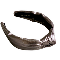 Metallic Vegan Leather Headband