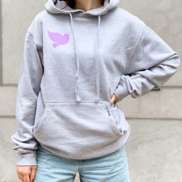 Dove Hoodie *with hand embroidered detail