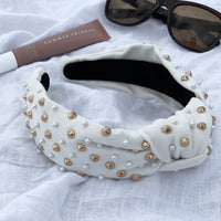 Gold Stud & Pearl Headband - *only 1 LEFT