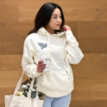Dove Hoodie        *with hand embroidered detail