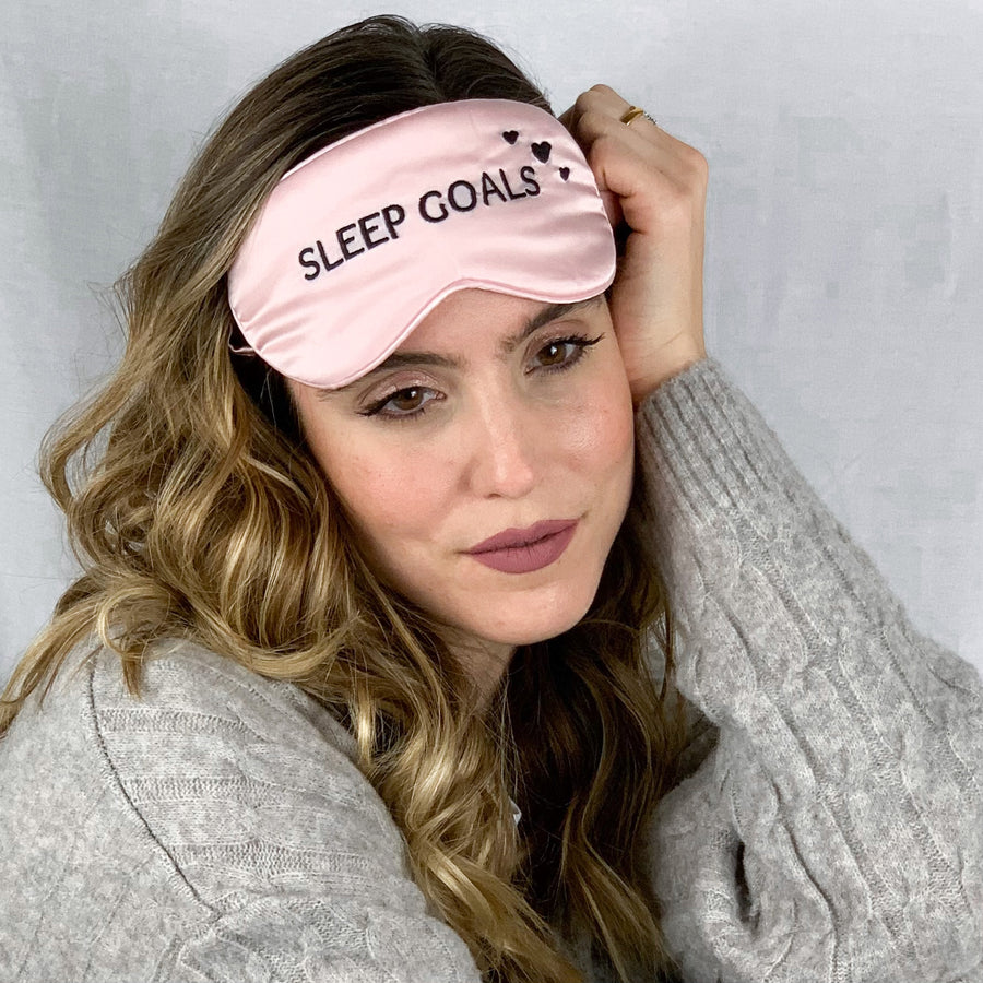 Light Pink Silk Sleep Mask (adjustable)